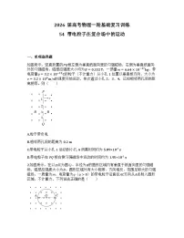 2026届高考物理一轮基础复习训练54 带电粒子在复合场中的运动