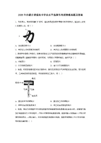 2025年6月内蒙古普通高中学业水平选择性考试物理试题[原卷]附答案