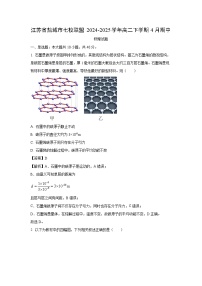 江苏省盐城市七校联盟2024-2025学年高二下学期4月期中物理试卷（解析版）
