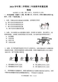 广东省广州市番禺区2024-2025学年高二下学期期末物理试卷（含答案）