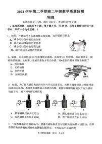广东省广州市番禺区2024-2025学年高二下学期期末物理试卷（含答案）