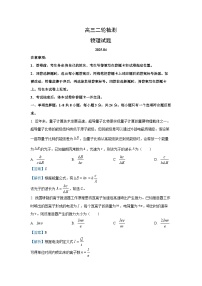 2025届山东省泰安市高三二轮复习检测物理试卷（解析版）