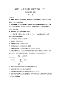 安徽省名校2024-2025学年高一下学期5月阶段性测试物理试卷