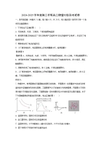 广东省东莞市七校联考2024-2025学年高二下学期期中真题物理试卷（解析版）
