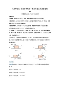 广西壮族自治区河池市2024-2025学年高一下学期7月期末物理试卷（解析版）