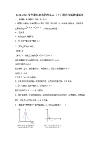 湖北省黄冈市2024-2025学年高二下学期期末考试物理试卷（解析版）