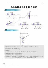高中物理必会25个模型知识点整理
