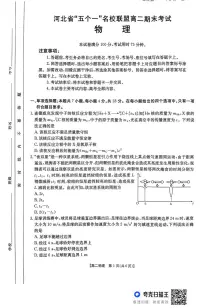 河北省五个一名校联盟2024-2025学年高二下学期期末考试物理试卷（含答案）