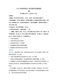 【物理】广西南宁市部分学校2024-2025学年高一下学期期末教学质量检测试卷（解析版）
