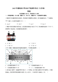 2025年江苏省高考真题 物理试题（原卷版+解析版）