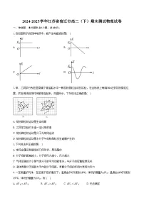 2024-2025学年江苏省宿迁市高二（下）期末测试物理试卷（含答案）
