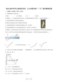 2024-2025学年云南省红河州、文山州联考高一（下）期末物理试卷（含解析）