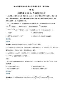 2025年高考真题——物理（湖北卷）试卷（Word版附解析）