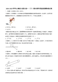 2024-2025学年云南省玉溪市高一（下）期末教学质量检测物理试卷（含答案）