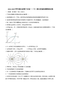 2024-2025学年湖北省荆门市高一（下）期末质量检测物理试卷（含解析）