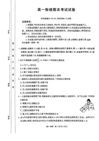 吉林省长春市农安县第十中学2024-2025学年高一下学期期末考试物理试卷（含答案）含答案解析