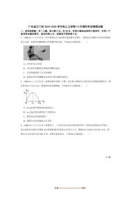2024～2025学年广东省江门市高三上10月调研考试物理试卷