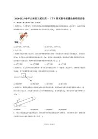 2024-2025学年云南省玉溪市高一（下）期末教学质量检测物理试卷（含解析）