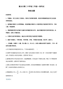 2026届河北省衡水市第二中学高三上学期一调考试物理试题（解析版）