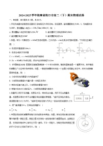 2024-2025学年海南省海口市高二（下）期末物理试卷（含解析）