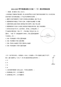 2024-2025学年海南省海口市高一（下）期末物理试卷（含解析）