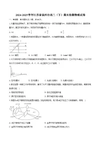 2024-2025学年江苏省扬州市高二（下）期末检测物理试卷（含解析）