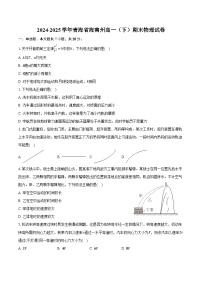 2024-2025学年青海省海南州高一（下）期末物理试卷（含解析）