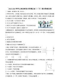 2024-2025学年山东省青岛市即墨区高二（下）期末物理试卷（含解析）