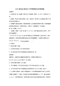 2025届河北省高三下学期模拟信息卷物理试题（解析版）