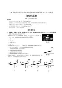 Z20名校联盟(浙江省名校新高考研究联盟)2026届高三上第一次联考 物理试卷（含答案）