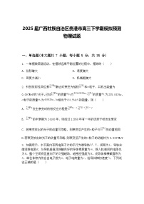 2025届广西壮族自治区贵港市高三下学期模拟预测物理试题（含答案解析）