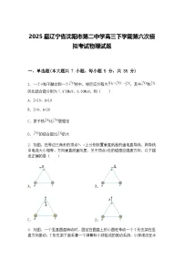 2025届辽宁省沈阳市第二中学高三下学期第六次模拟考试物理试题（含答案解析）