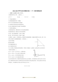 2024～2025学年北京市朝阳区高二下期末物理试卷(含答案)