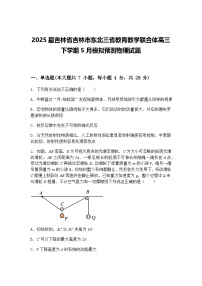 2025届吉林省吉林市东北三省教育教学联合体高三下学期5月模拟预测物理试题（含答案解析）