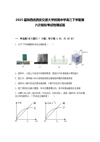 2025届陕西省西安交通大学附属中学高三下学期第六次模拟考试物理试题（含答案解析）
