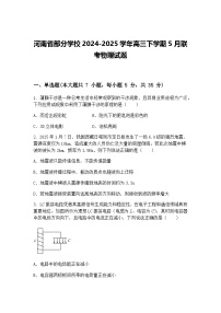 河南省部分学校2024-2025学年高三下学期5月联考物理试题（含答案解析）