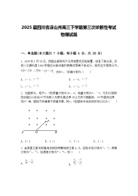 2025届四川省凉山州高三下学期第三次诊断性考试物理试题（含答案解析）