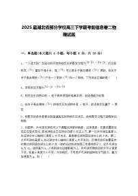 2025届湖北省部分学校高三下学期考前信息卷二物理试题（含答案解析）