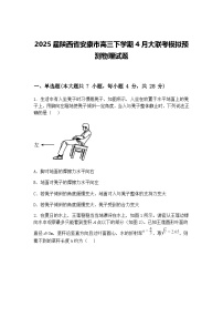 2025届陕西省安康市高三下学期4月大联考模拟预测物理试题（含答案解析）
