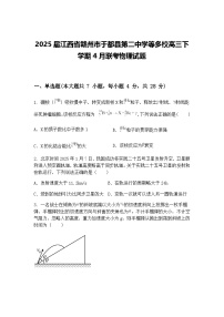 2025届江西省赣州市于都县第二中学等多校高三下学期4月联考物理试题（含答案解析）