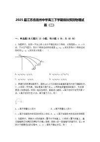 2025届江苏省扬州中学高三下学期模拟预测物理试题（二）（含答案解析）