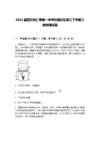 2025届四川省仁寿第一中学校南校区高三下学期三模物理试题（含答案解析）