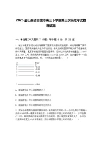2025届山西省晋城市高三下学期第三次模拟考试物理试题（含答案解析）