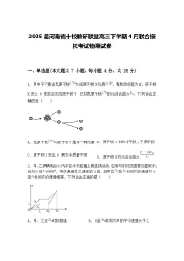 2025届河南省十校教研联盟高三下学期4月联合模拟考试物理试卷（含答案解析）