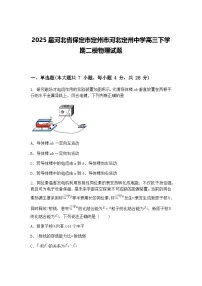 2025届河北省保定市定州市河北定州中学高三下学期二模物理试题（含答案解析）