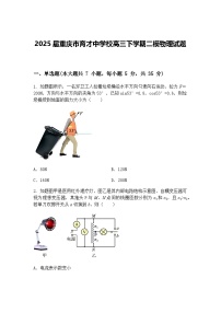 2025届重庆市育才中学校高三下学期二模物理试题（含答案解析）
