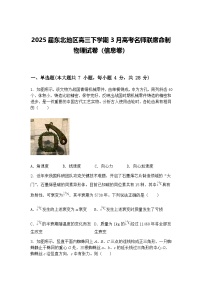 2025届东北地区高三下学期3月高考名师联席命制物理试卷（信息卷）（含答案解析）