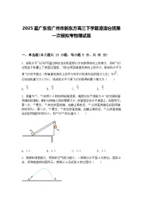 2025届广东省广州市新东方高三下学期港澳台班第一次模拟考物理试题（含答案解析）