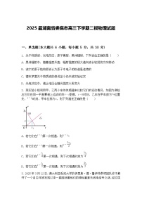2025届湖南省娄底市高三下学期二模物理试题（含答案解析）
