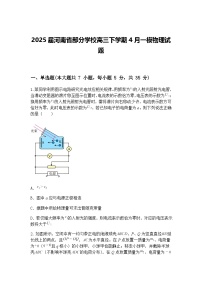2025届河南省部分学校高三下学期4月一模物理试题（含答案解析）